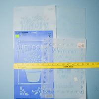Welcome Stencil Bundle - Set of 4