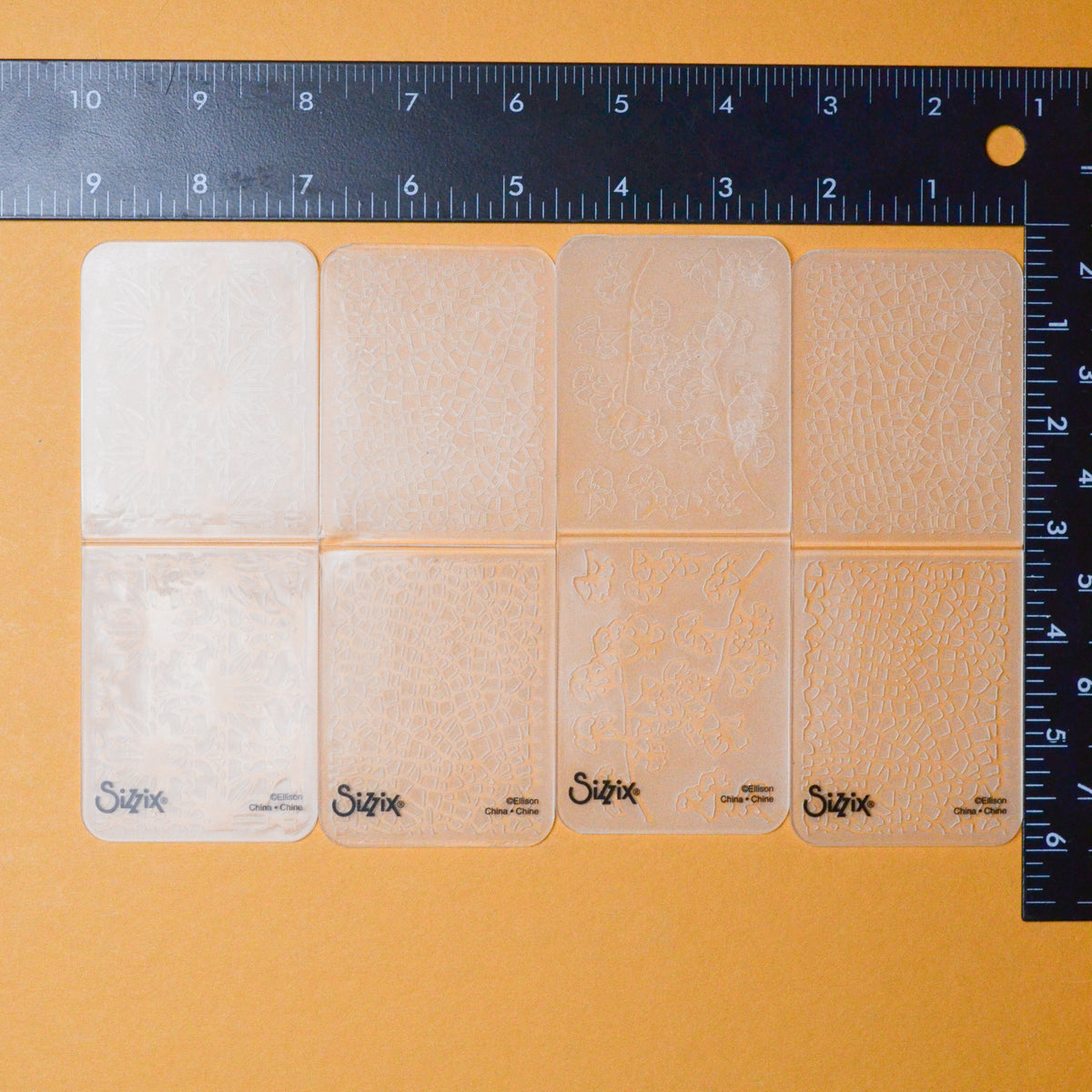 Sizzix Mini Embossing Folders Set of 4 Make & Mend