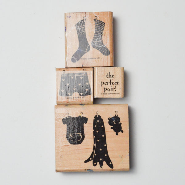 Clothing Themed Stamp Bundle - Set of 4