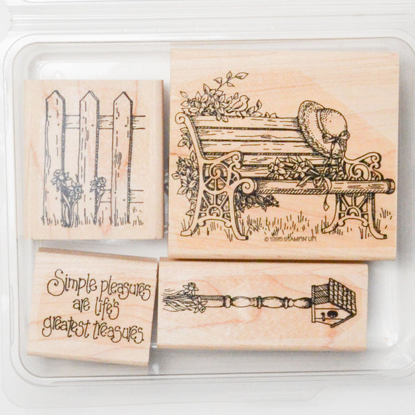 Garden Themed Stamps - Set of 4
