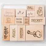 Card Themed Stamp Bundle - Set of 12