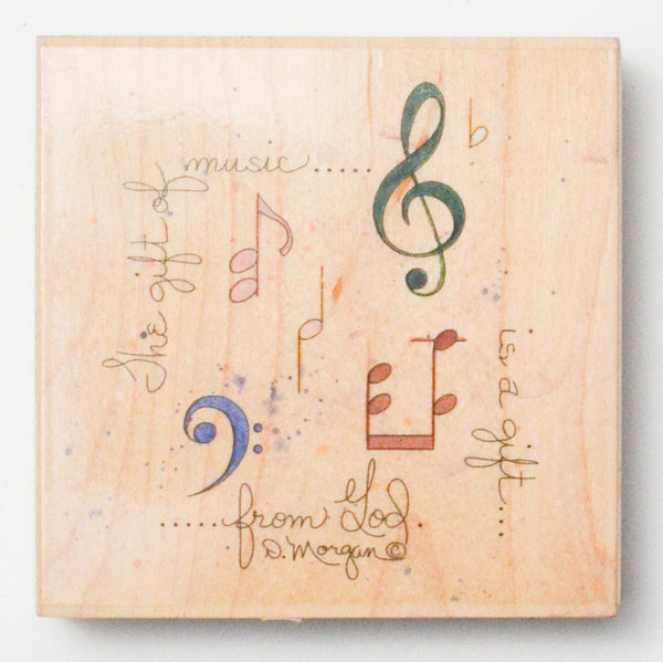Large Music Stamp