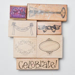 Wedding Themed Stamp Set - Set of 7