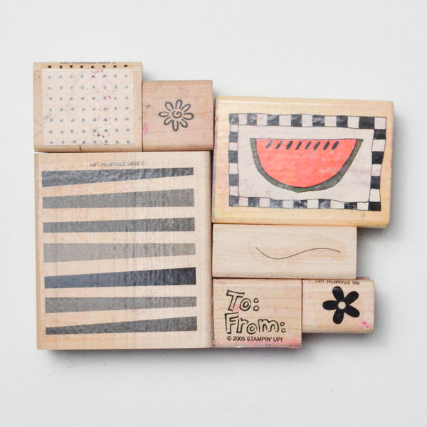 Patterned Stamp Set - Set of 7