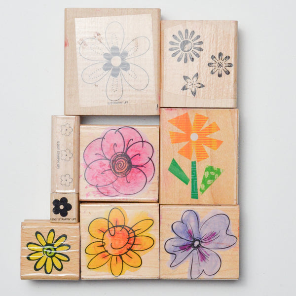 Floral Stamps - Set of 9