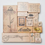Gardening Themed Stamp Set - Set of 17