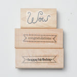 Message Stamps - Set of 3