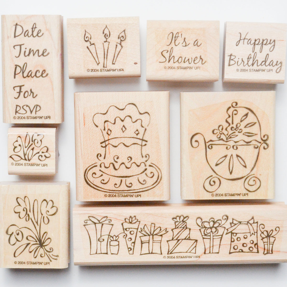 未使用♡ Cake Celebrationsスタンプとダイセットスタンピンアップ Stampin' Up! Something to Celebrate Stamps - Set of 9 – Make & Mend