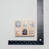 Card Tag Stamps - Set of 6