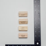 Message Stamps - Set of 4