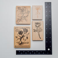 Floral Stamps - Set of 4