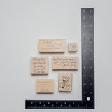 Message Stamps - Set of 6