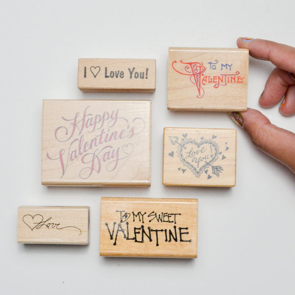 Valentines Day Stamps - Set of 6
