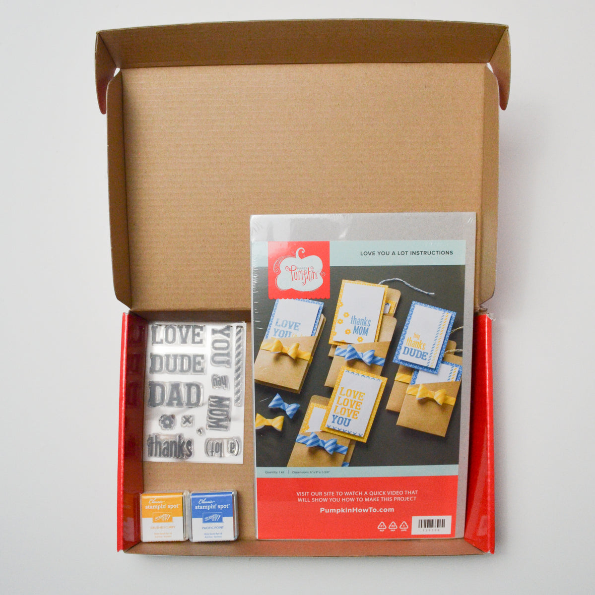 Paper Pumpkin Love You A Lot Card Stamping Kit Make & Mend