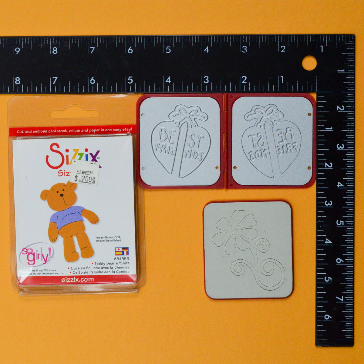 Sizzix Friendship, Flower + Bear Die Bundle – Make & Mend
