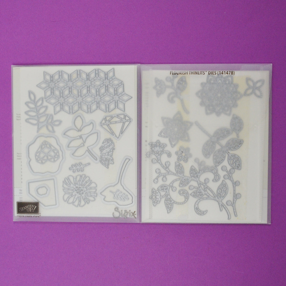 Fleuriセット Sizzix Flourish Floral + Eclectic Layers Thinlits Dies – Make & Mend