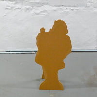 Laughing Santa Paintable Wood Cutout with Stand Default Title