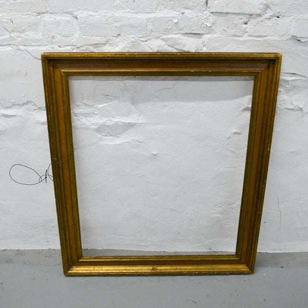 Gold + Brown Wooden Frame - 29.5" x 33.5" (Pick-Up Only)