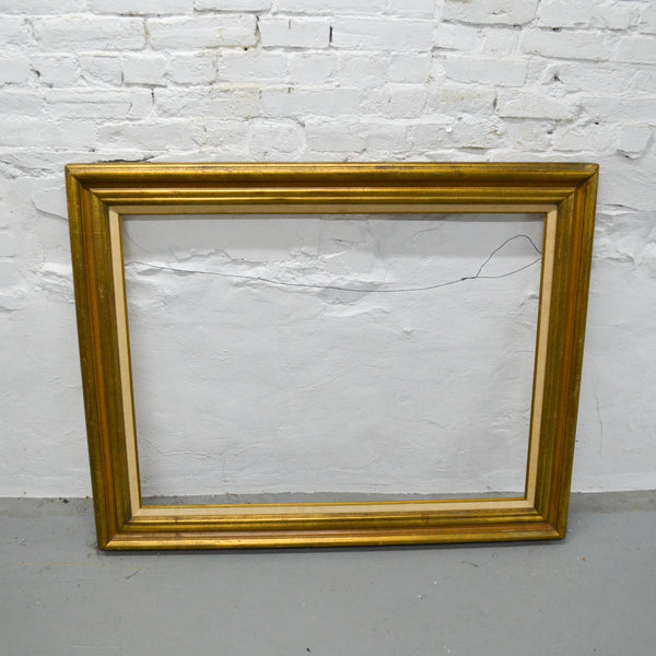 Gold, Brown + Cloth Fillet Wooden Frame - 35" x 44.25" (Pick-Up Only)