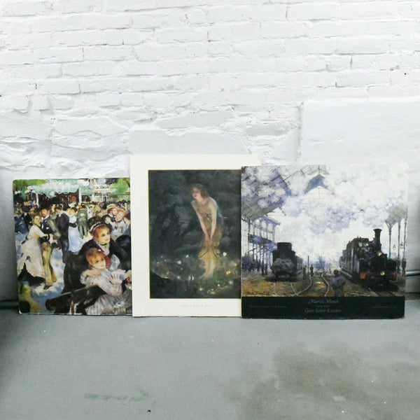 Art Prints on Foamcore -  Set of 3 (Pick-Up Only!)