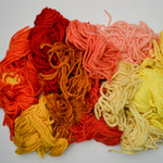 Red, Orange + Yellow Super Bulky Wool Quickpoint Needlepoint Yarn Bundle