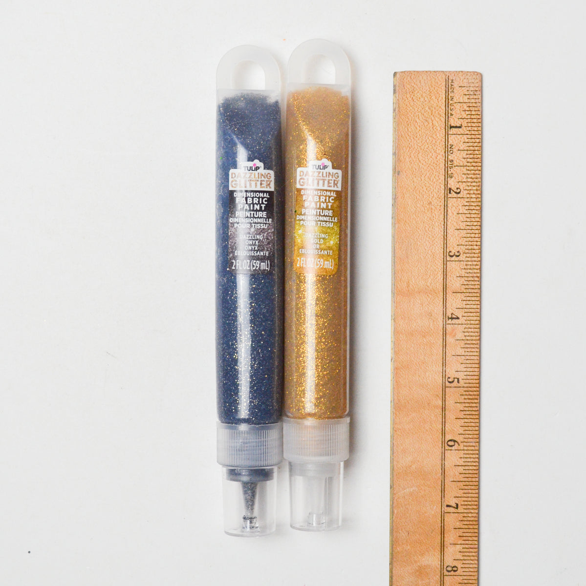 Blue + Gold Glitter Fabric Paint - 2 Tubes – Make & Mend