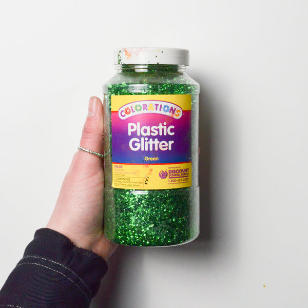 Green Colorations Plastic Glitter - 1 Jar Default Title