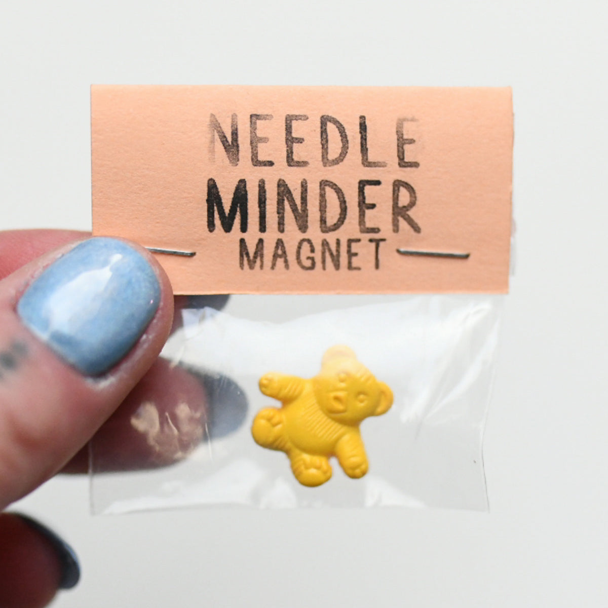 Yellow Teddy Bear Needle Minder Magnet – Make & Mend