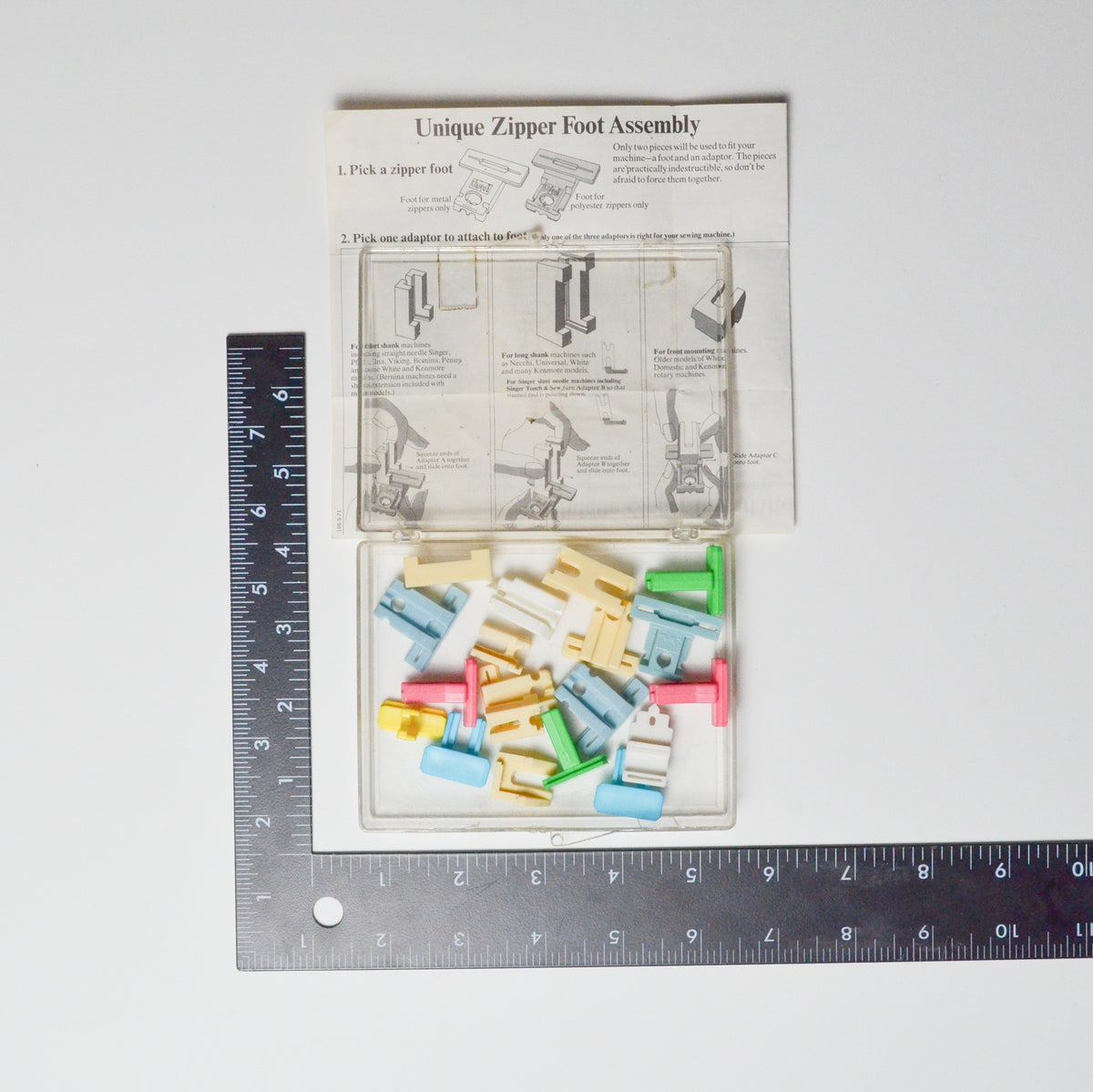 Vintage Unique Zipper Foot Set Make & Mend