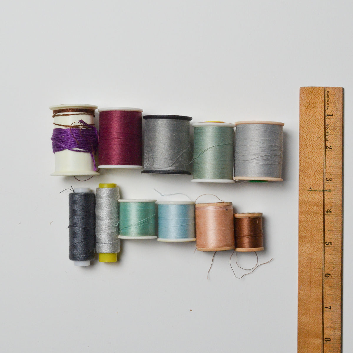Jewel Toned Sewing Thread Bundle 11 Spools Make & Mend