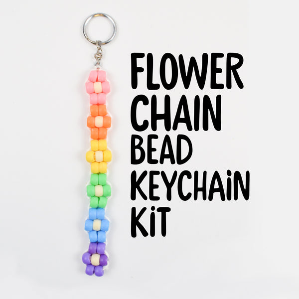 Flower Chain Bead Buddy Keychain Kit