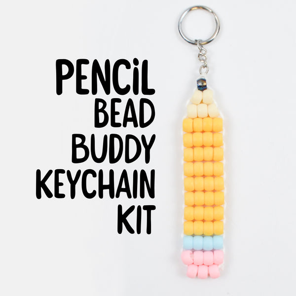 Pencil Bead Buddy Keychain Kit