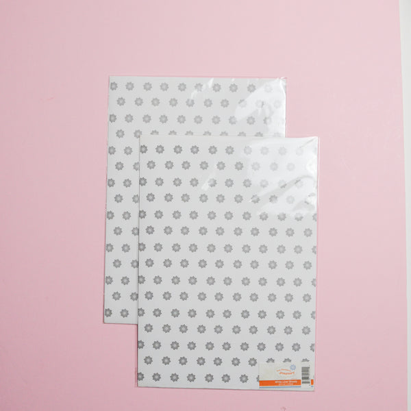 Fun Stamper's Journey Floral White Liner Sheets - 8.5x11" Default Title