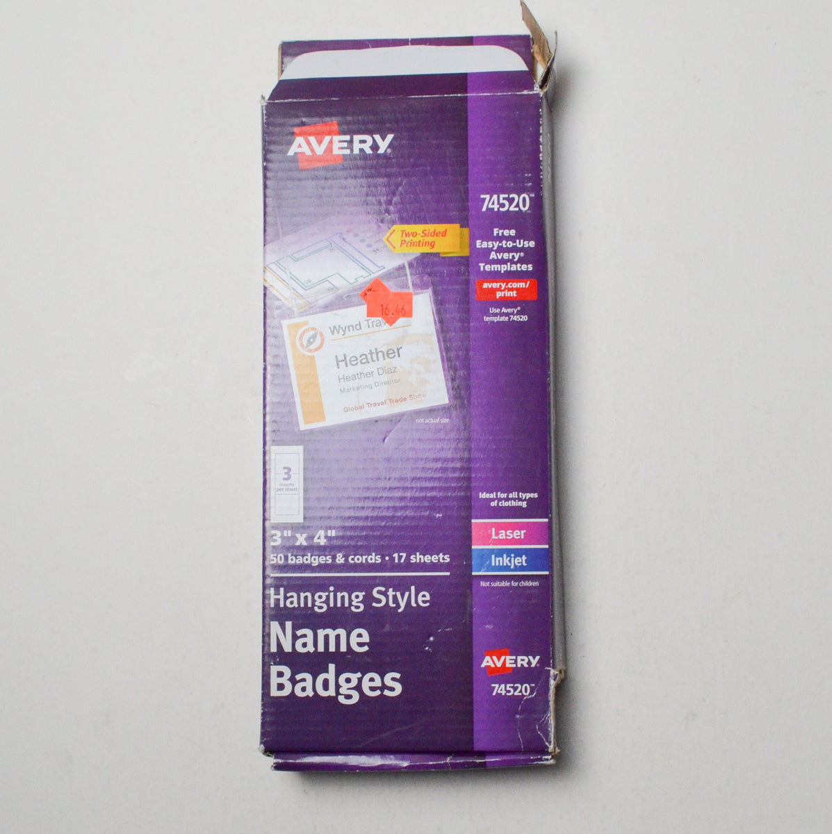 Avery 74520 Hanging Style Name Badges Make Mend avery-74520-hanging-style-name-badges-make-mend