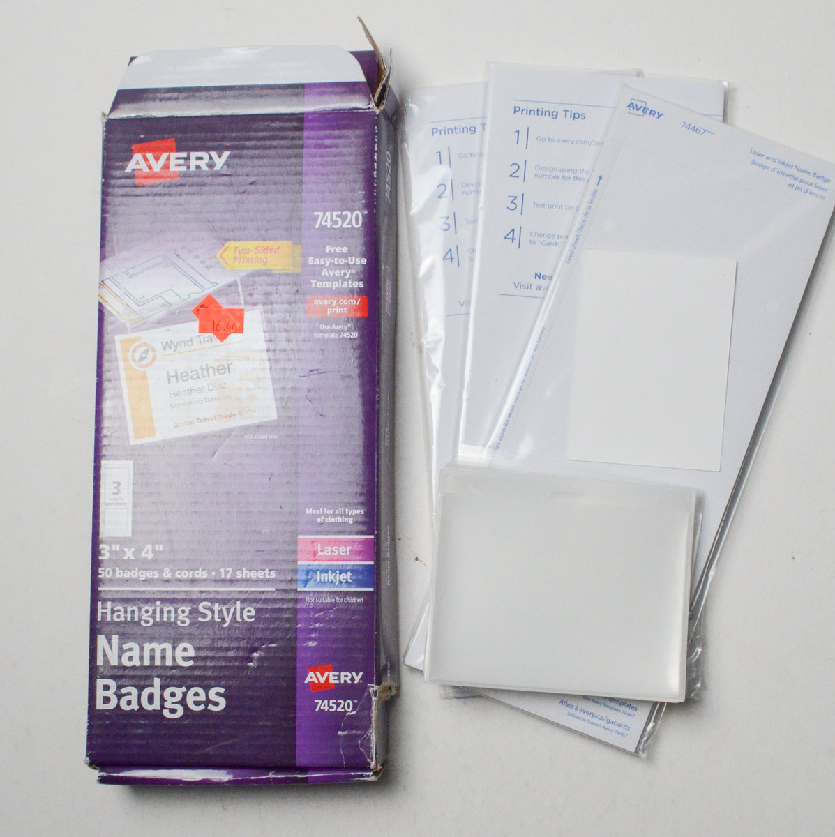 Avery 74520 Hanging Style Name Badges Make Mend avery-74520-hanging-style-name-badges-make-mend