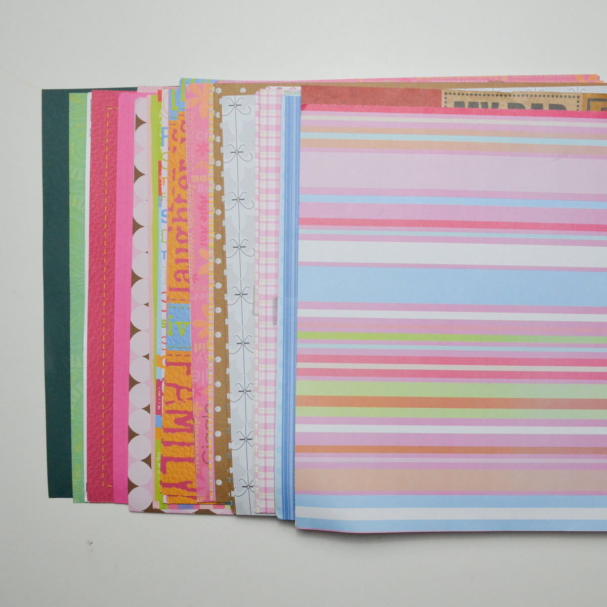 DIY Personalize Decorative Rainbow Colour Scrapbook Set with
