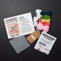 Strawberry Patch Needlepoint Starter Kit