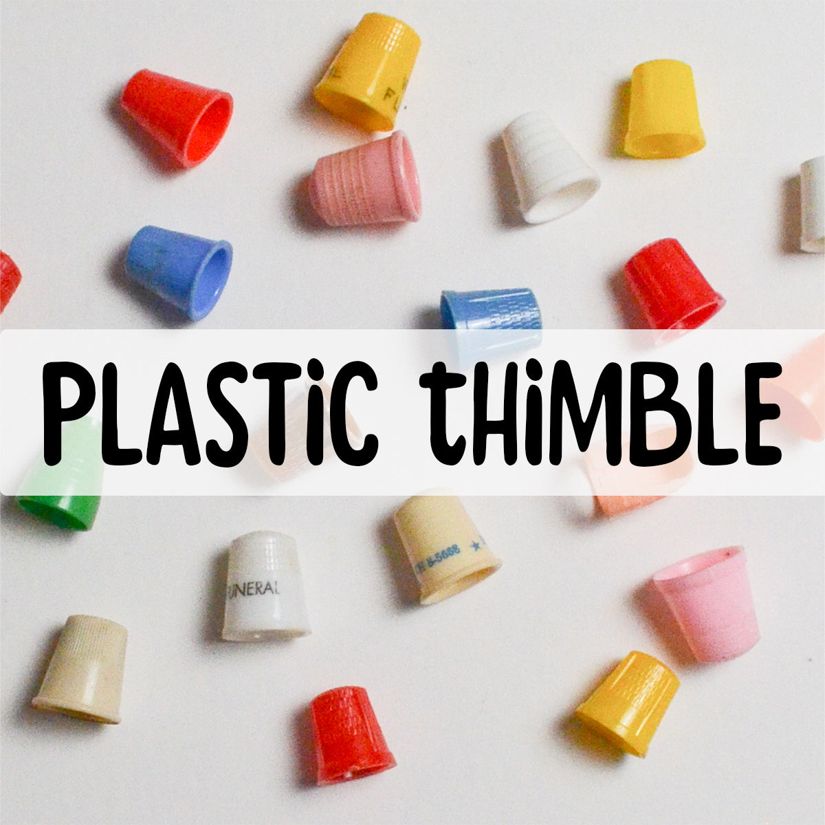 Flexible and Hard Plastic Thimbles in Two Sizes