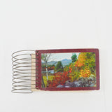Fall Foliage Landscape Spiral Bound Argyle Scratch Pad