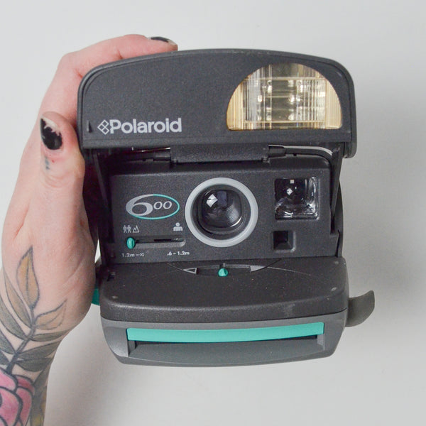 Polaroid 600 Gray + Green Camera - No Film, Untested