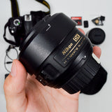 Nikon D3000 With Lenses, Accessories + Carrying Case