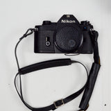 Nikon EM 35mm Film Camera with Nikon Series E 50mm 1:1.8 Lens