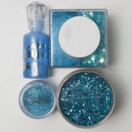 Blue Glitter + Glitter Glue - 4 Jars