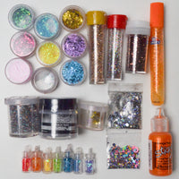 Assorted Glitter + Distress Crackle Paste Bundle