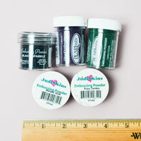 Jewel Toned Sparkly Embossing Powder Bundle - 5 Jars