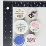 Bright Colorful Embossing Powder - 6 Jars