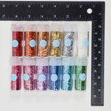 Rainbow Martha Stewart Glitter - 12 Jars