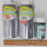 Silver Glitter - 3 Jars