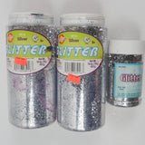 Silver Glitter - 3 Jars