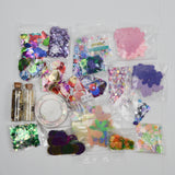 Assorted Floral + Heart Shaped Metallic Confetti & Sequins